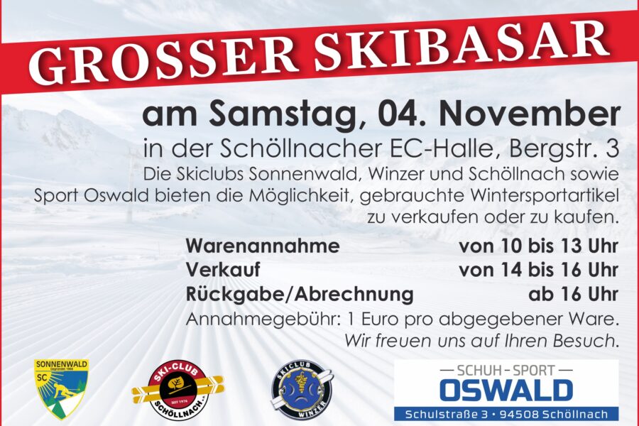 Großer Skibasar am 04.11 2023